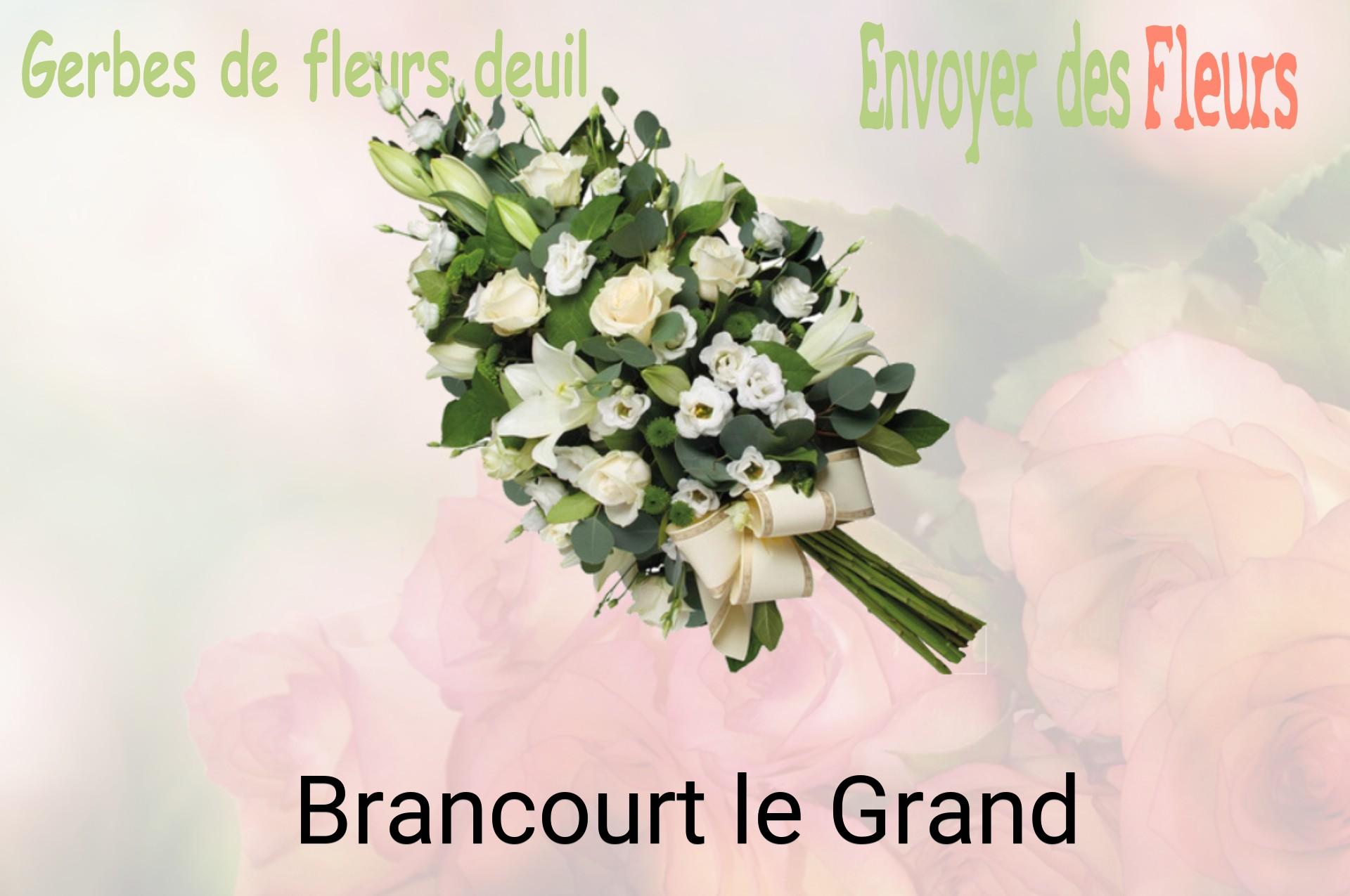 Gerbe de fleurs de deuil livrée à Brancourt-le-Grand